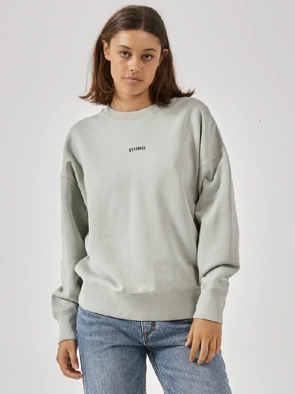 Trendy Jeans Minimal Thrills Slouch Crew - Sage Grey