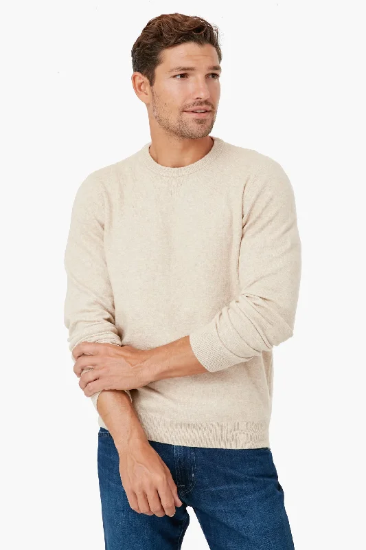Classic Design Winter Wheat Jackson Crew Sweater