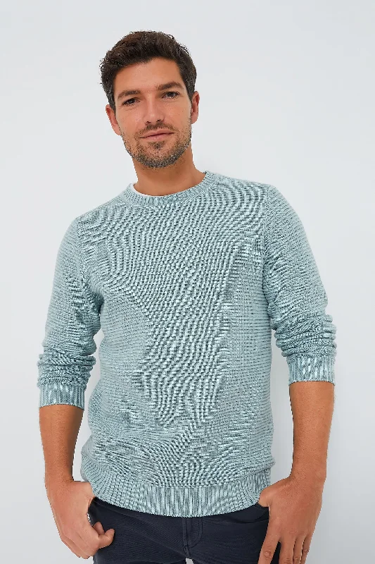 Comfortable And Versatile Slate Garment Dyed Crew Sweater