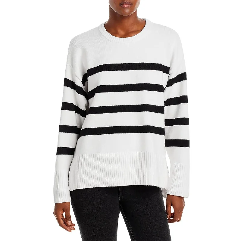 Refreshing Design Sundays Womens Valery Striped Knit Crewneck Sweater