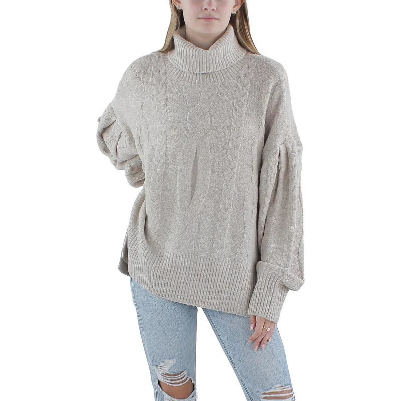 Celebrity Style CeCe Womens Wool Pullover Turtleneck Sweater