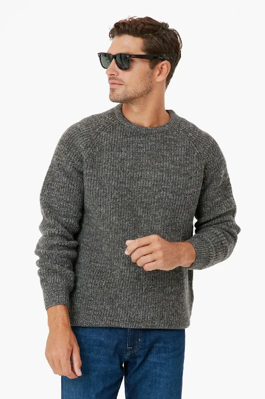 Easygoing Style Olive Horseford Crew