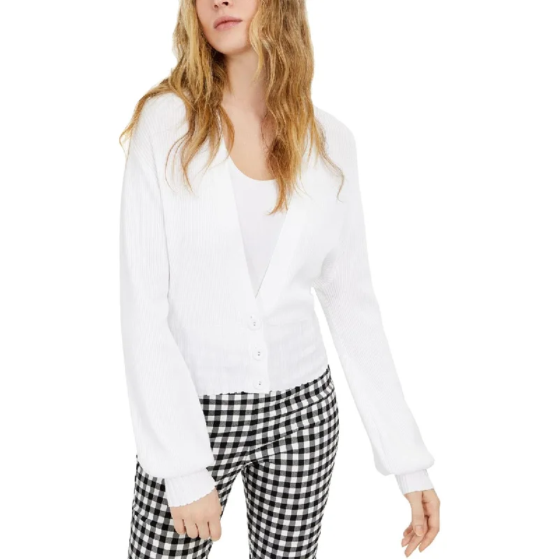 Versatile Itinerary INC Womens Ribbed V-Neck Cardigan Sweater
