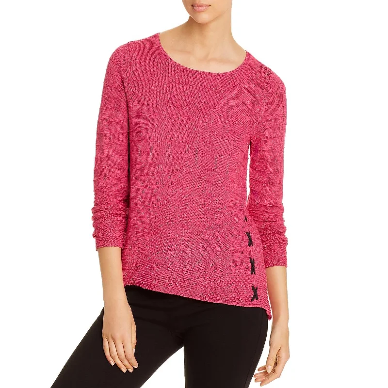 Chic Lounge Nic + Zoe Womens Textured Hi-Low Tunic Sweater