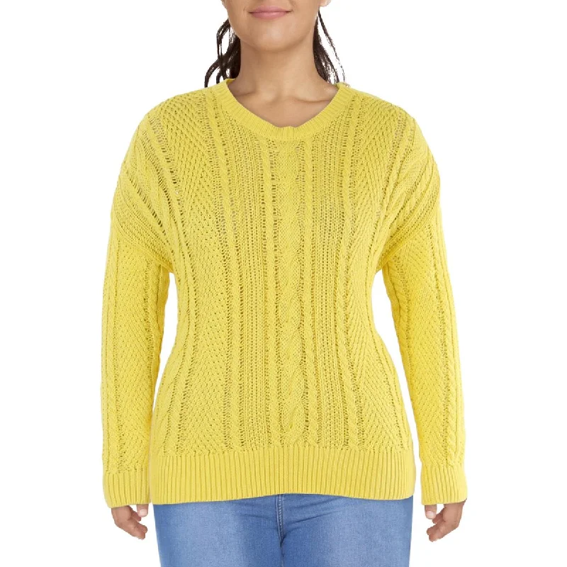 Street Fashion Plus Womens Knit Long Sleeves Pullover Sweater