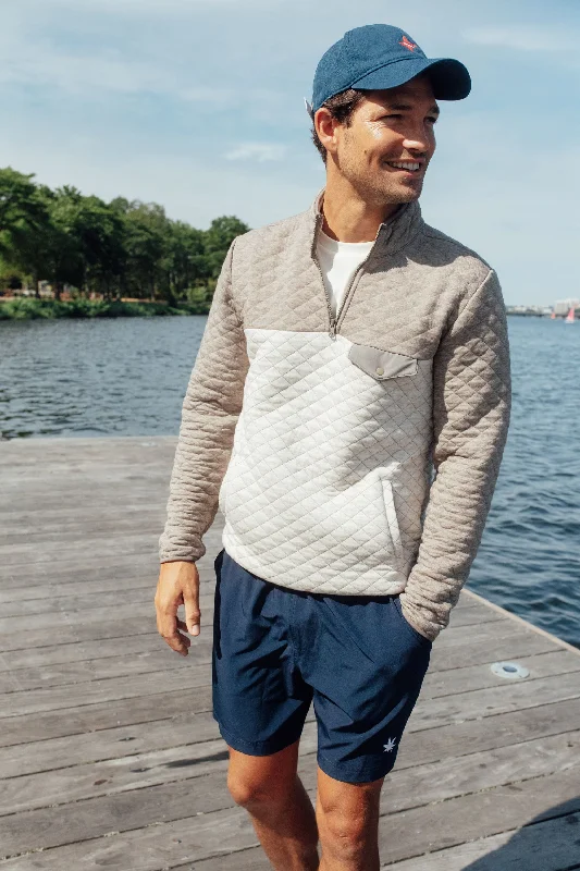 Creative Prints Oatmeal Colorblock Heavyweight Corbet Pullover