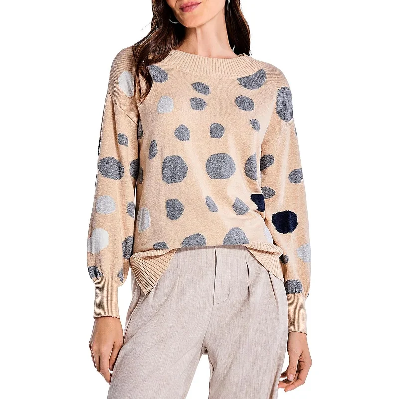 Cool Style Nic + Zoe Womens Mock Neck Ribbed Pullover Sweater