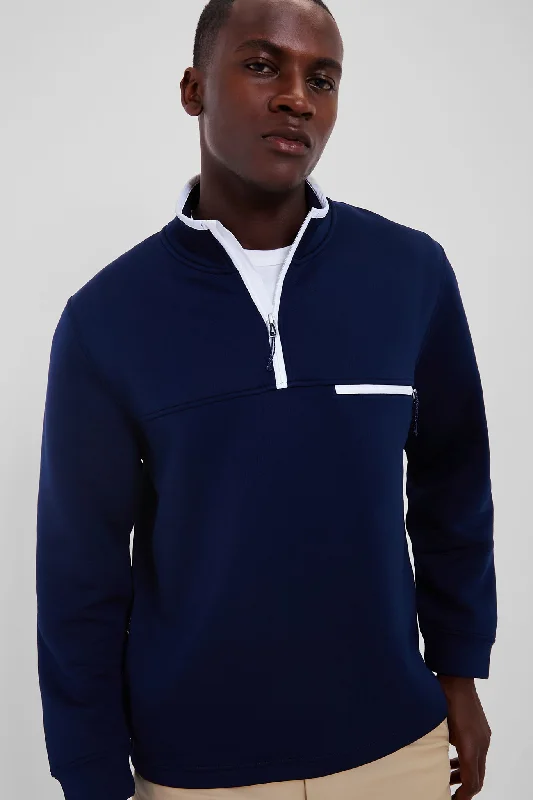 High Street Style Navy Quartermaster Outer Fleece