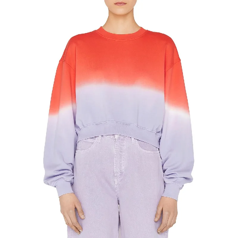 Summer Comfort FRAME Womens Dip-Dye Cotton Crop Sweater