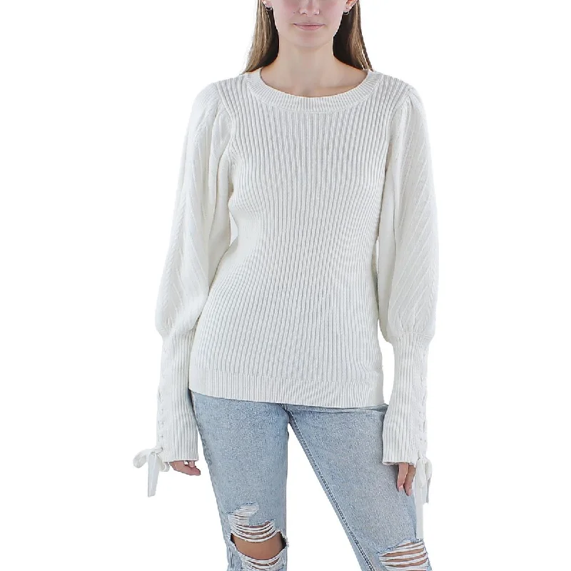 Everyday Chic CeCe Womens Ribbed Knit Crew Neck Pullover Sweater