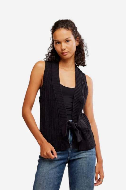 Flexible Casuals Free People Selma Vest in Black
