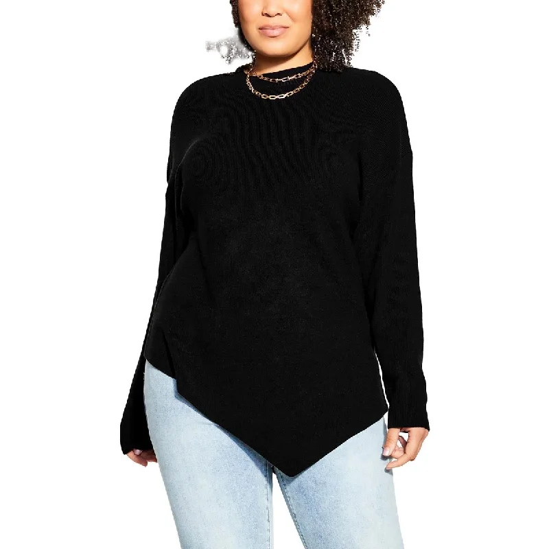 Simple And Comfortable City Chic Womens Ribbed Winter Pullover Sweater