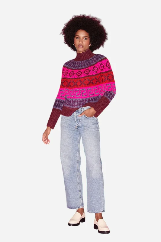 Easygoing Fashion Saylor Candace Fluorescent Fair Isle