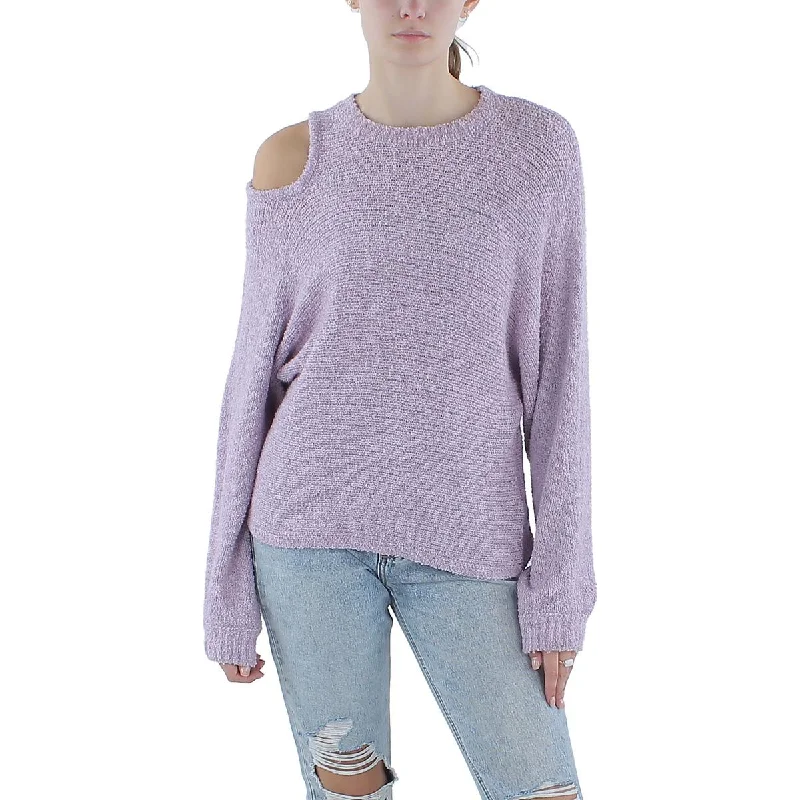 Layered Comfort Hudson Womens Textured Cutout Pullover Sweater