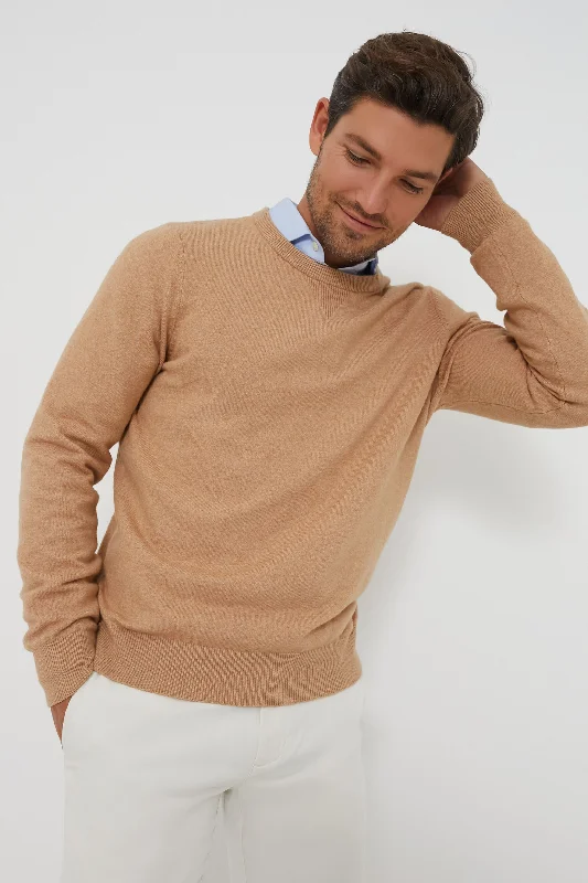 Fashionable And Fashionable Wheat Heather Jackson Crewneck Sweater