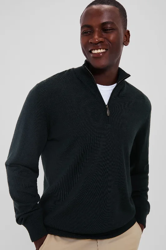 Design Must-have Olive Gamlin Half Zip Sweater