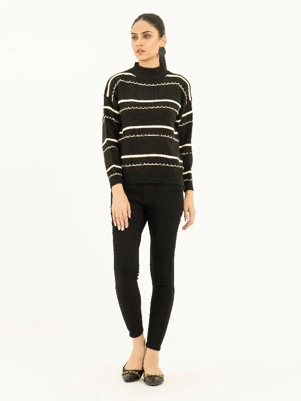 Lightweight Outerwear Vintage High Neck Sweater