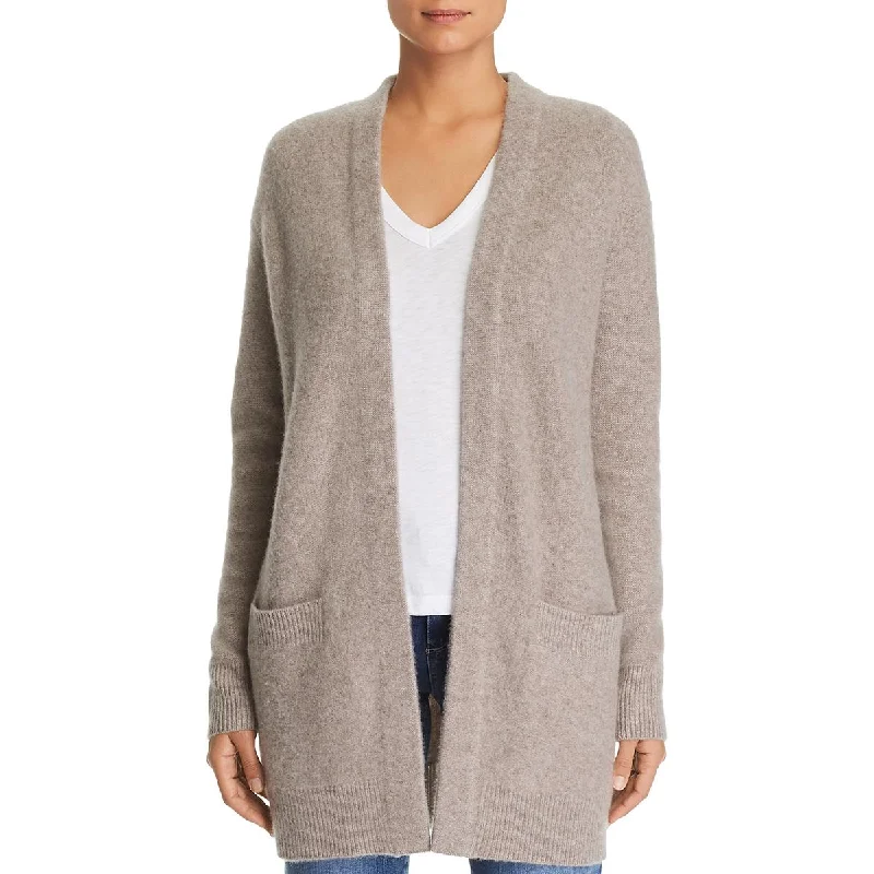 Comfortable Jeans Private Label Womens Knit Ribbed Trim Cardigan Sweater