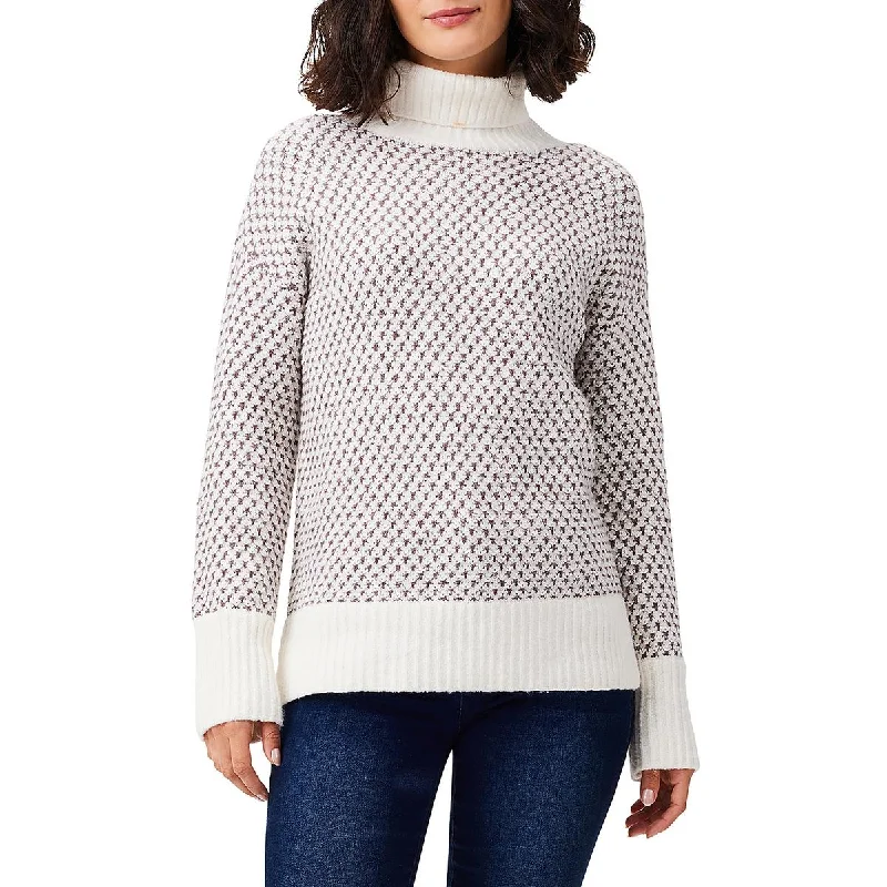 High-end Design Nic + Zoe Womens Ribbed Cozy Mock Turtleneck Sweater