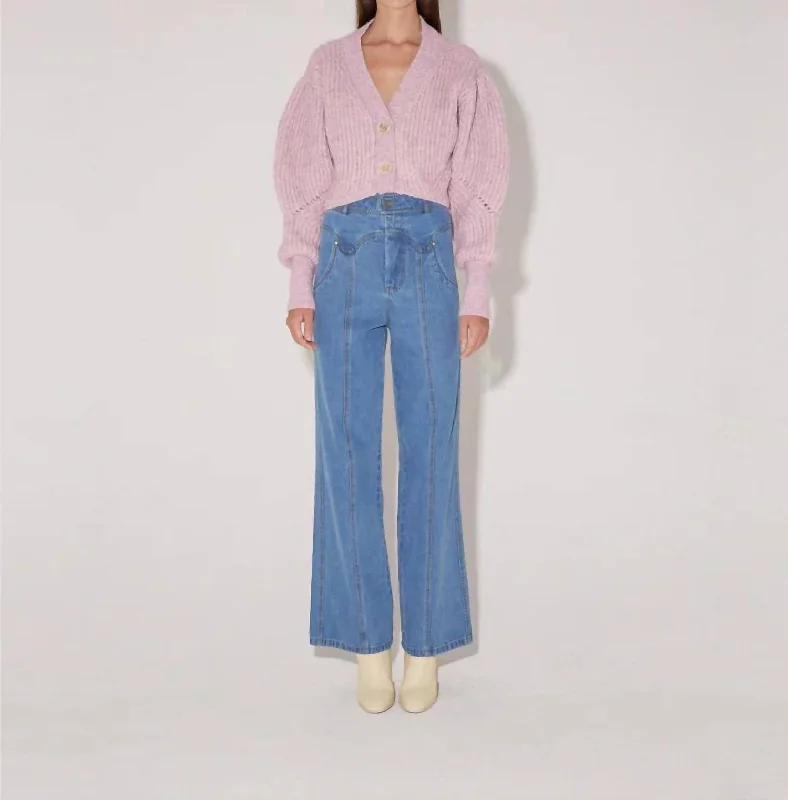 Comfortable Jackets Sienna Cardigan In Lavender
