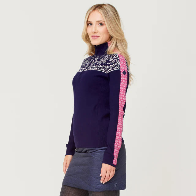 Luxury Style Krimson Klover Women's Summit Zip Neck Sweater