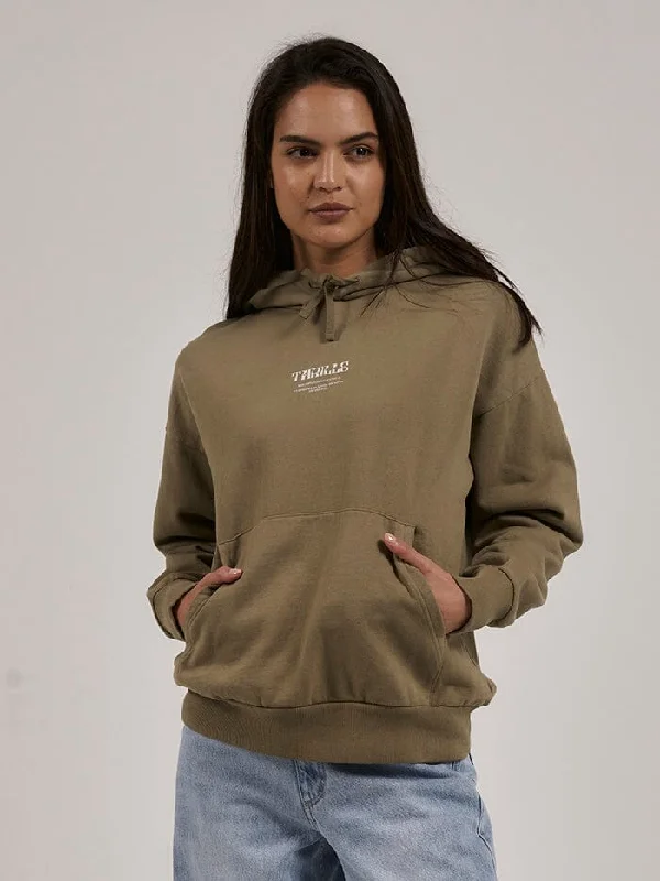 Street-Friendly Wear High Standards Fleece Hood - Aloe