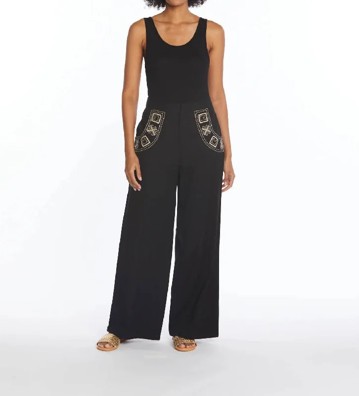European And American Style Arizona Pant In Black
