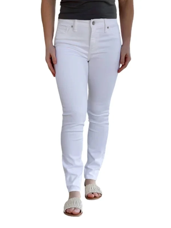 Spiritual Vitality Ava Low Rise Skinny Jeans In White