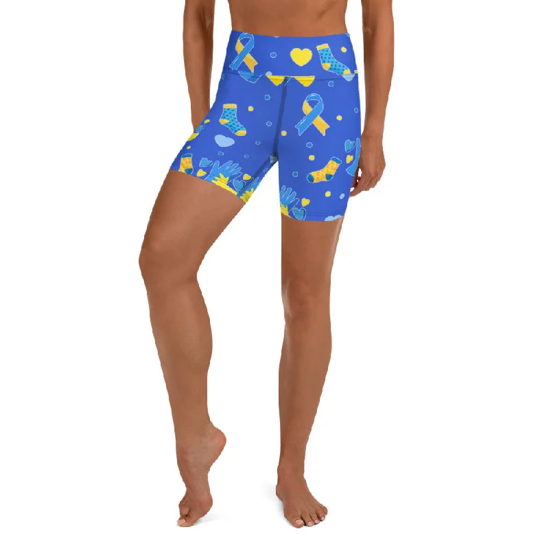 Autumn Selection Down Syndrome Awareness Yoga Shorts