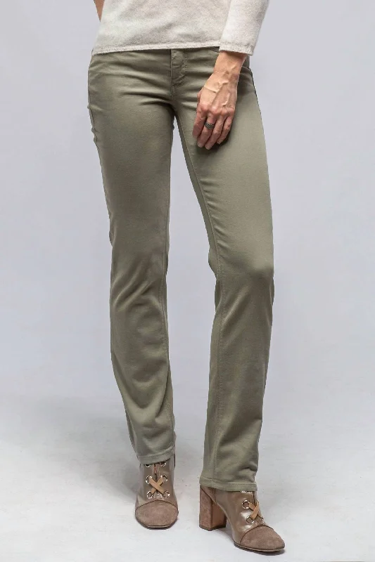 Fashion Style Dream Straight Cotton Stretch Jeans In Sage