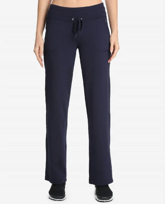 Personalized Design Essentials Drawcord Pants In Midnight Navy