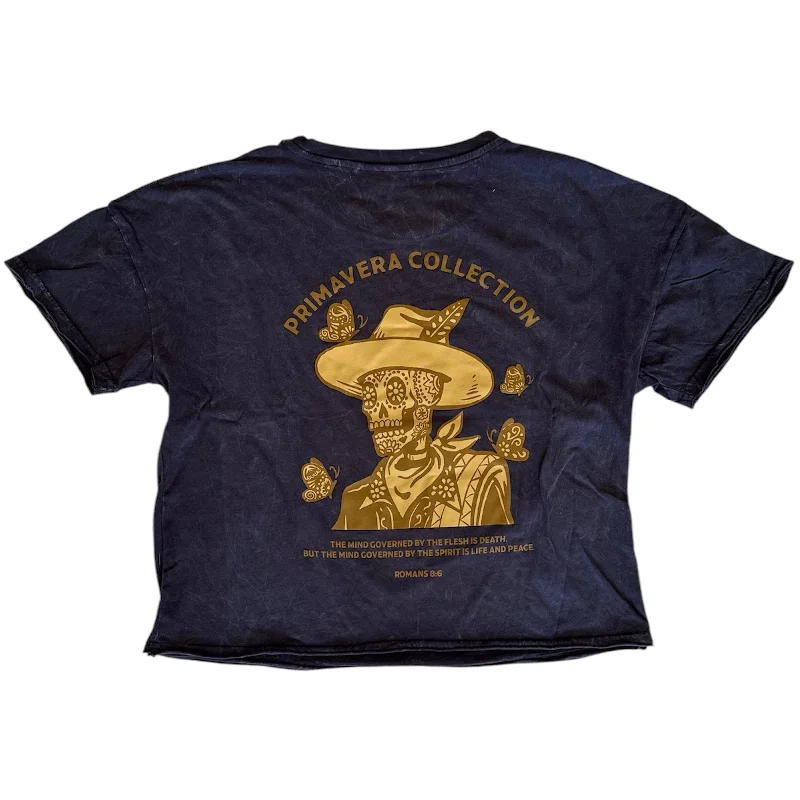 Dress Shoes Skull crinkle tee