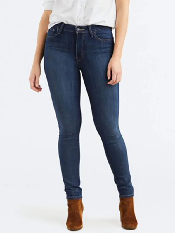Chic Comfort Wear Women's Washed Jeans,Blue