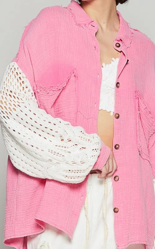 Luxury Fashion Breezy Button-Up Top