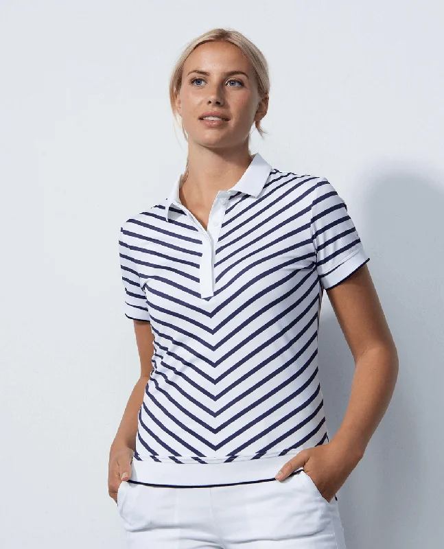 Comfortable Tops SIZE L - DAILY SPORTS Salerno Short Sleeve Polo 023 White