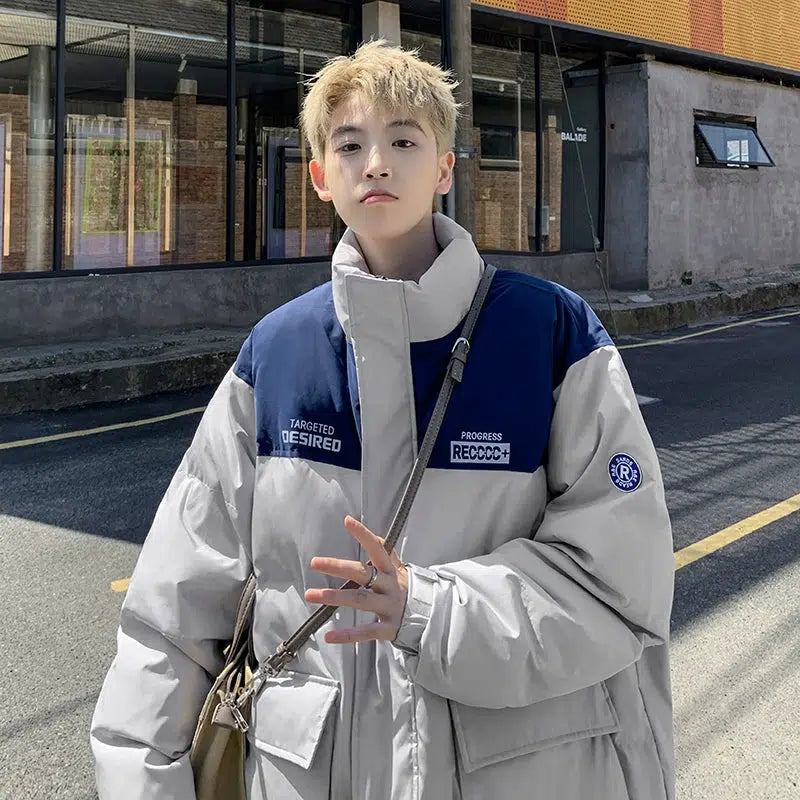Comfortable Fashion Logo Accents Insulated Jacket