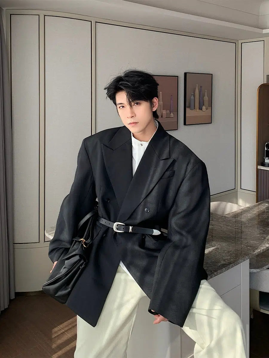 Stylish Shoes Stylish Oversized Belted Jacket