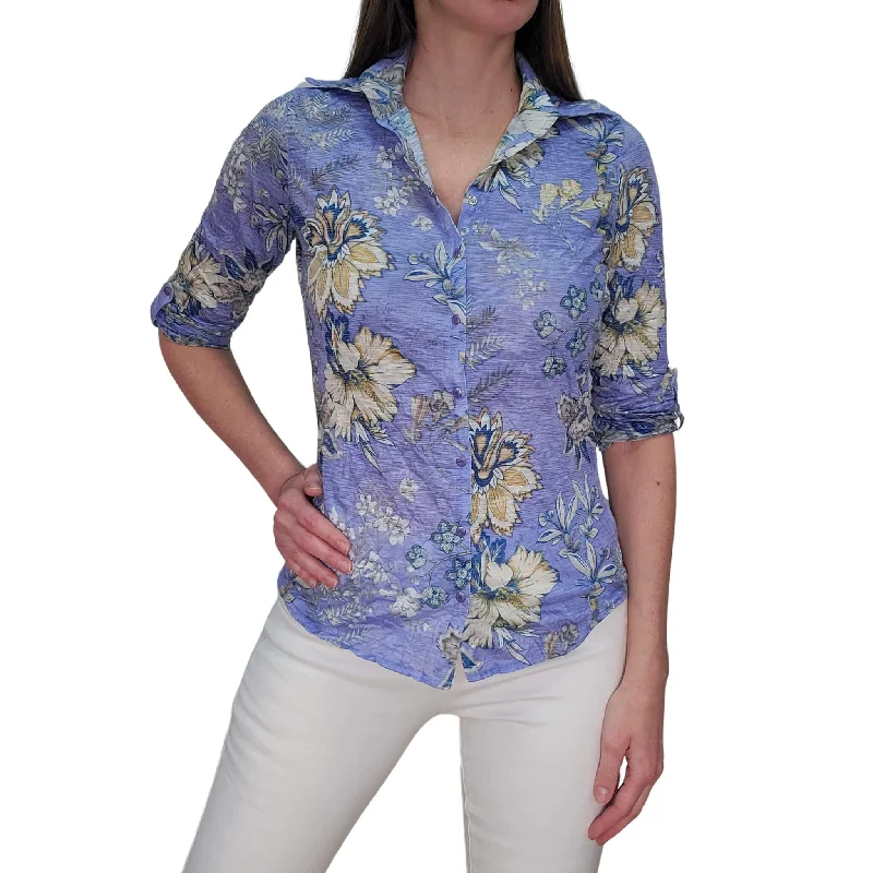 Urban Design Sense David Cline Roll Up Sleeve Top - Capri