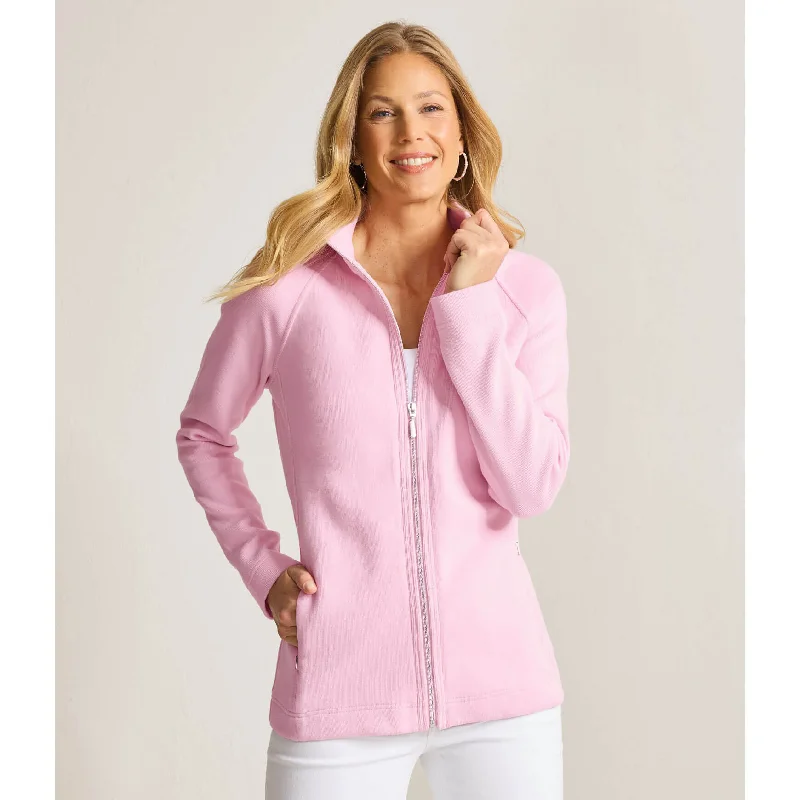 Classic Design Tommy Bahama Women's New Aruba Full Zip Sweatshirt - Cyber Light