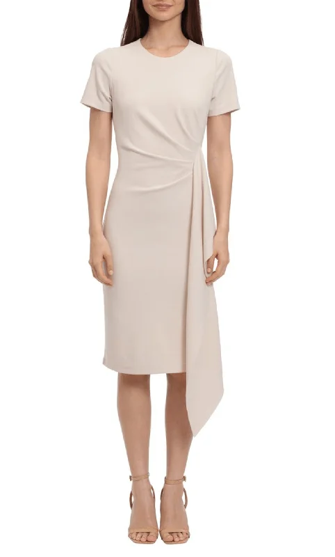Versatile Outfits Maggy London G5464M - Jewel Side Drape Cocktail Dress
