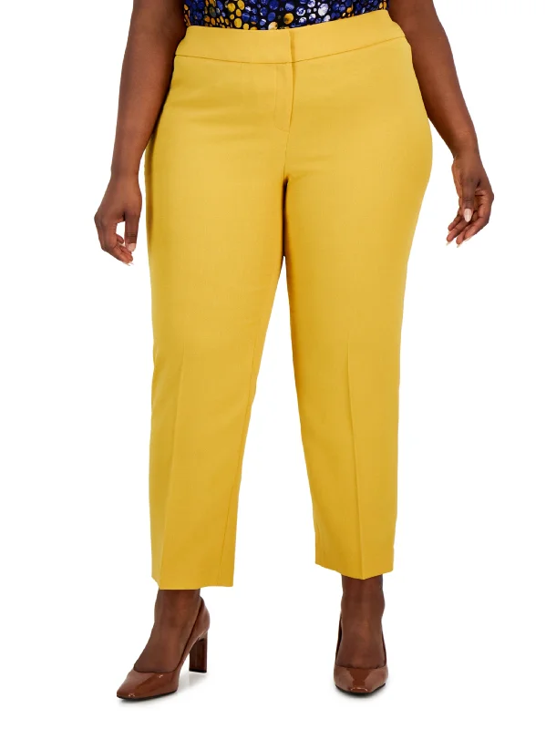 End Of The Year Women's Plain Classic Pants,Yellow