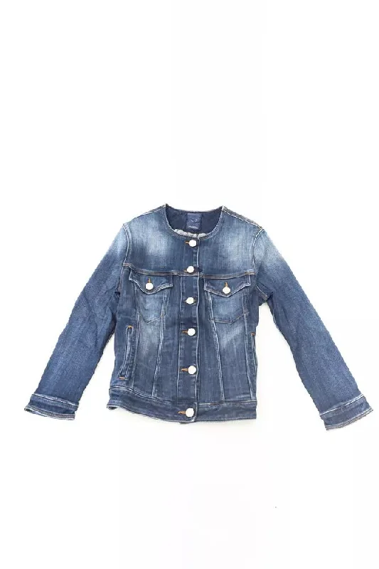 Smart Comfort Wear Jacob Cohen Blue Cotton Women Women's Jacket