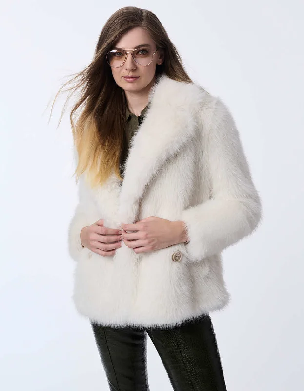 Relaxed Tops Starlight Faux Fur Jacket