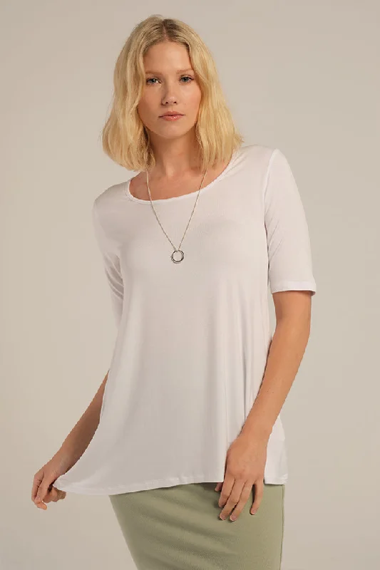 Funky T-shirts Carter Tunic Top - White