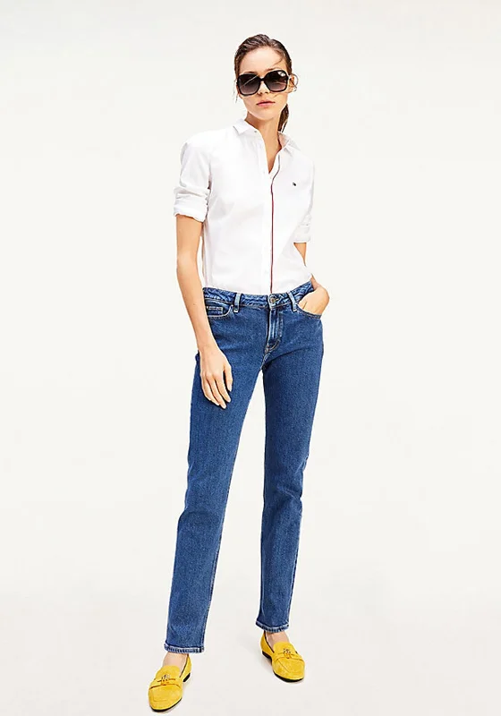 Fashion Elements Tommy Hilfiger Women’s Rome Straight Jeans, Blue