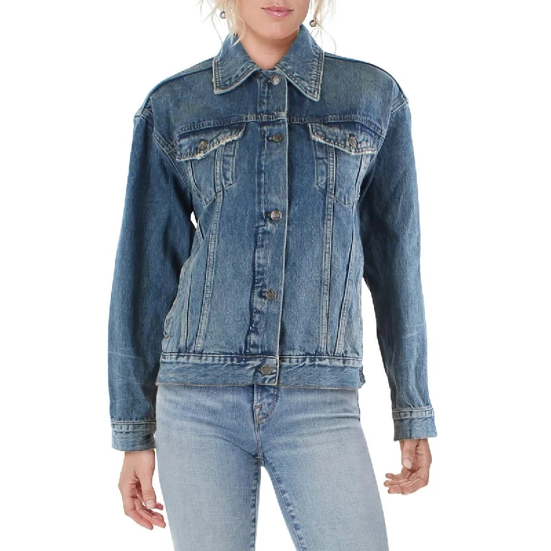 Comfortable Jackets We The Free Womens Light Wash Midi Denim Jacket