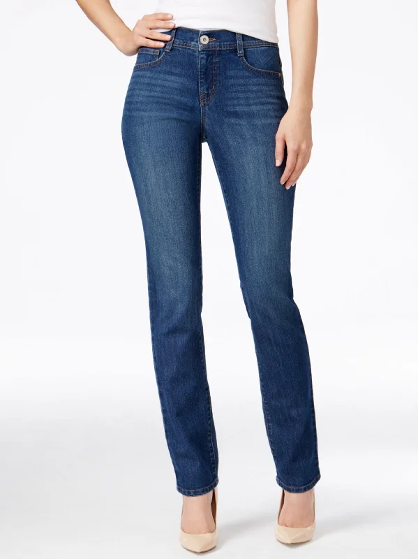 Warm Winter Series Women's Washed Jeans,Blue