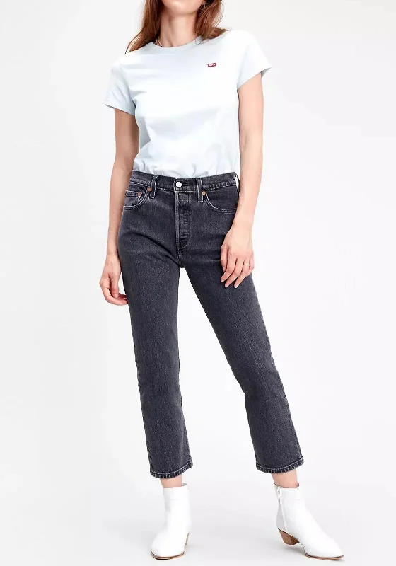 Cozy Chic Trends Levis® 501® Crop Straight Leg Jeans, Cabo Fade Black