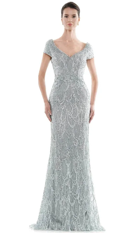 Comfortable Jackets Rina Di Montella - Fully Embroidered Formal Gown RD2716