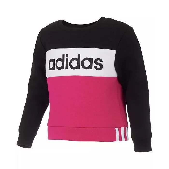 Age-reducing Style adidas Big Girls Colorblocked Fleece Sweatshirt Black Size Small Age-reducing Style adidas Big Girls Colorblocked Fleece Sweatshirt Black Size Small